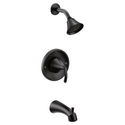 One Handle Single Function Bathtub & Shower Faucet in Matte Black (Trim Only)