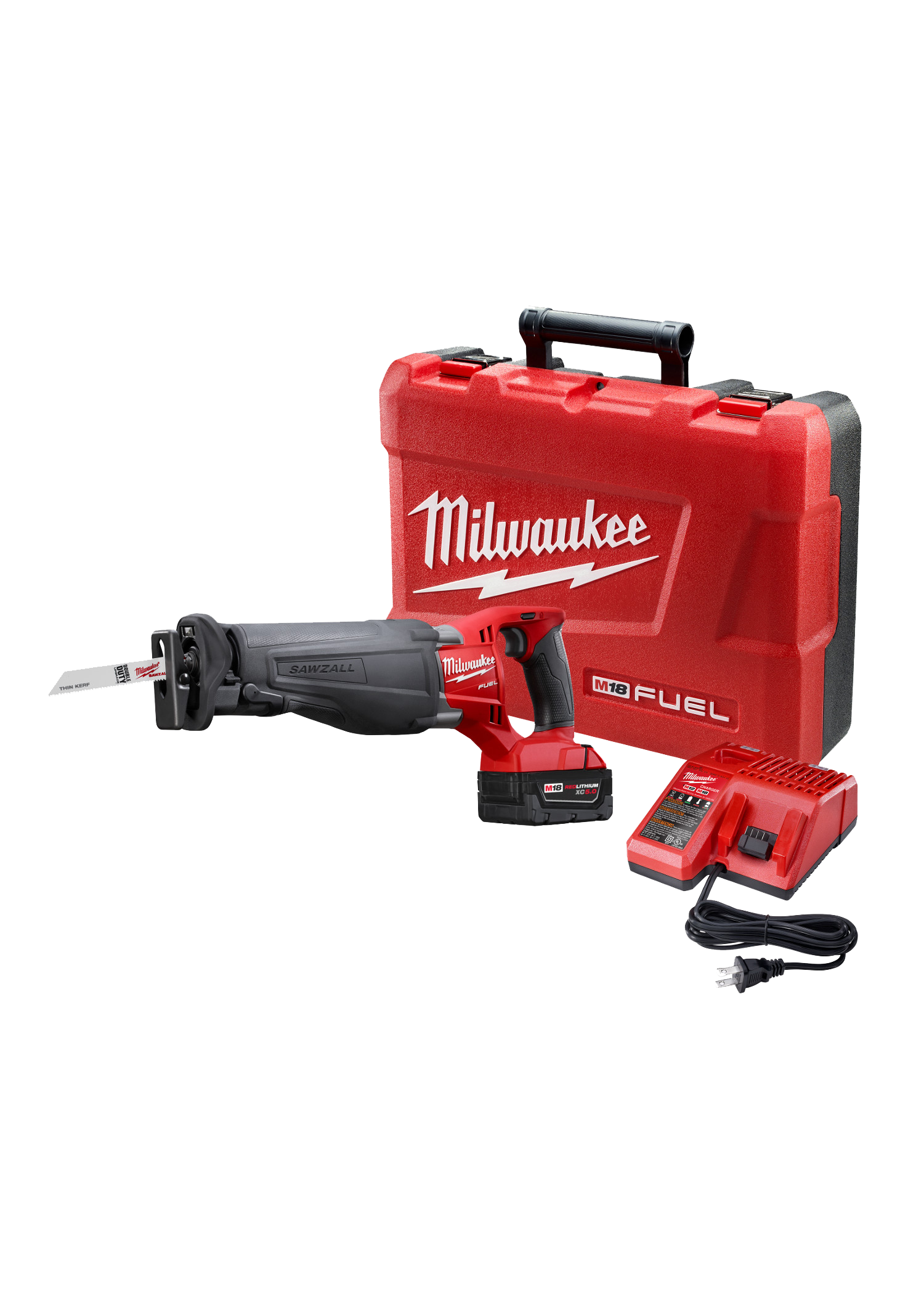 Milwaukee&reg; Black Cordless 5A Lithium-ion Reciprocating Tool Kit 