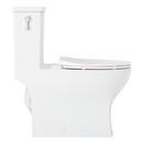 Signature Hardware White 1.28 gpf Elongated Floor Mount One Piece Toilet 