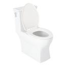 Signature Hardware White 1.28 gpf Elongated Floor Mount One Piece Toilet 