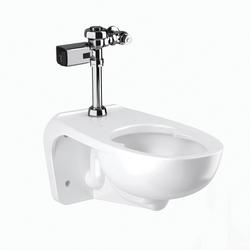 1.6 gpf Wall Mount Toilet & Flushometer Combo in White