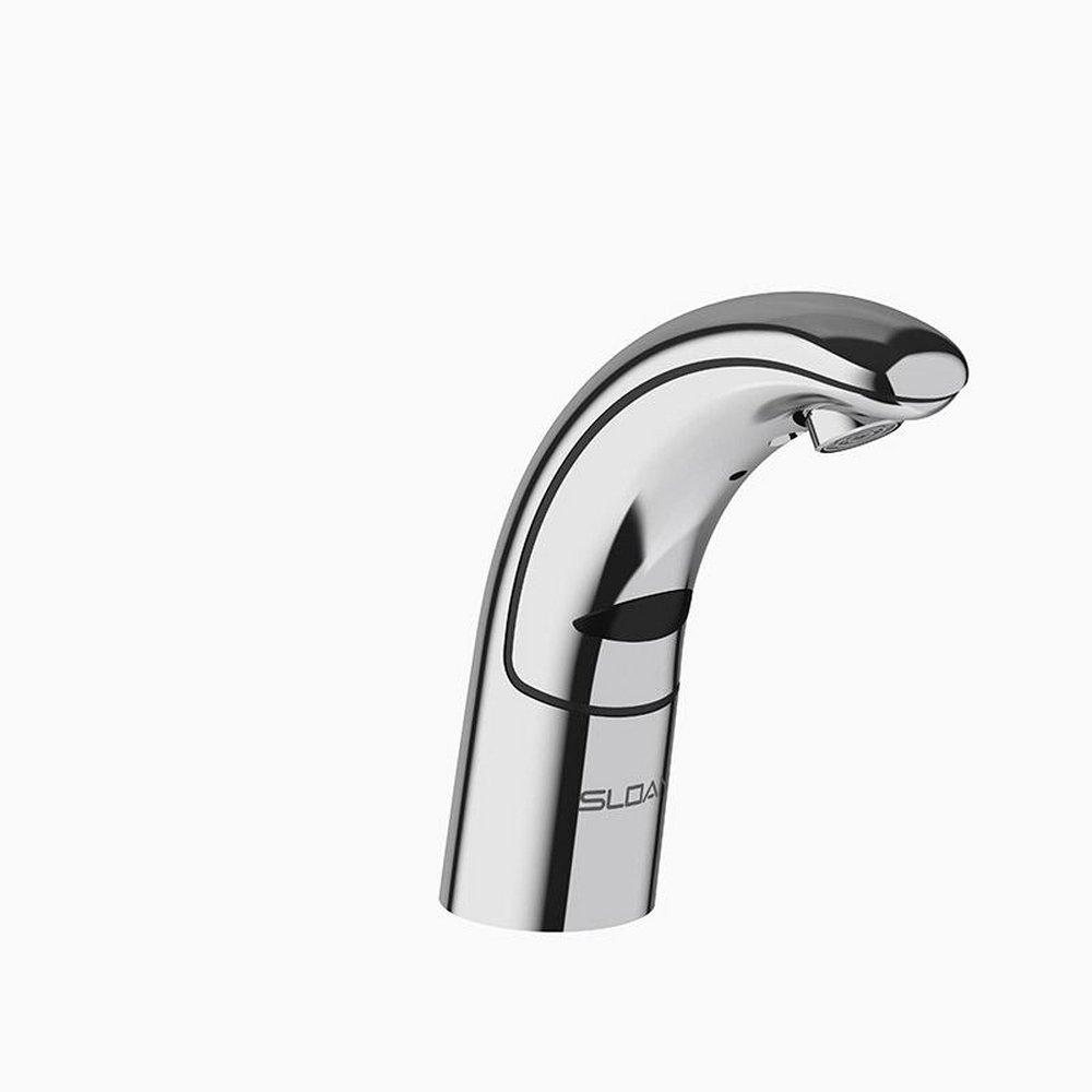 No Handle Touchless Deck Mount Service Faucet in Polished Chrome 
