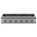 6-Burner Natural Gas Sealed Cooktop in Stainless Steel