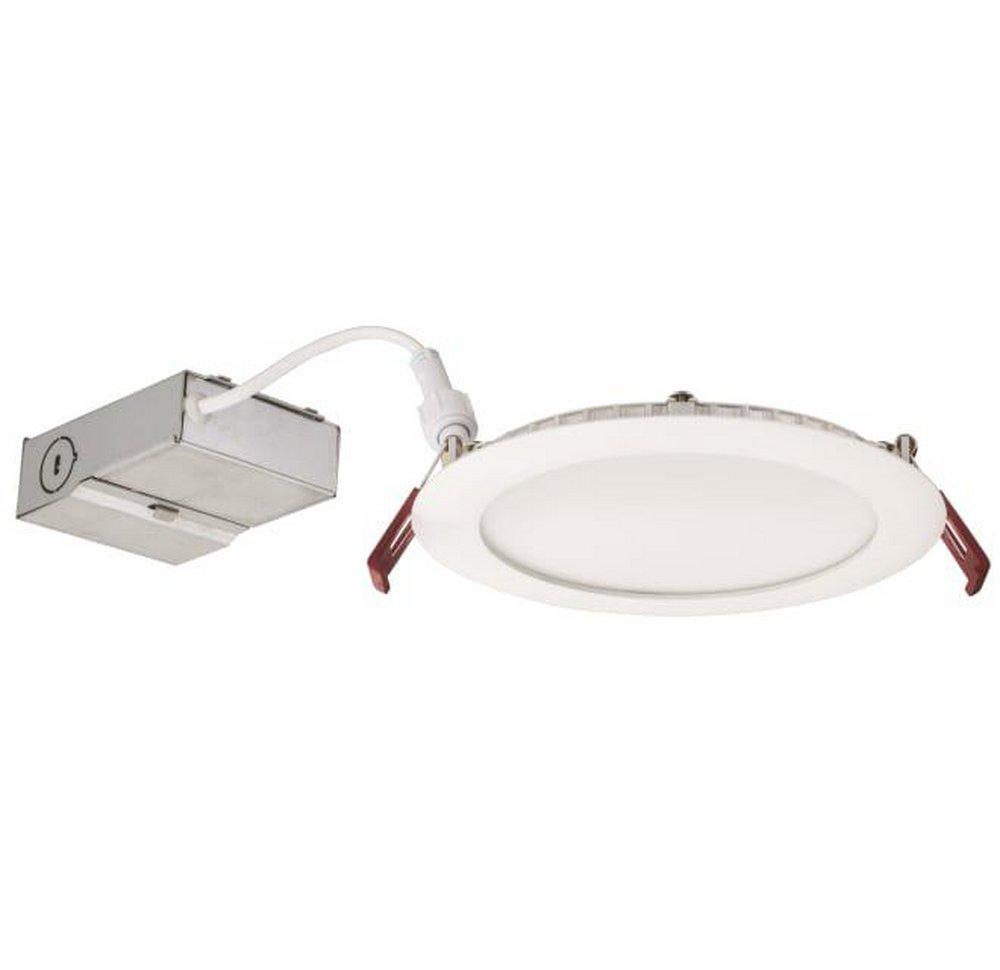 Lithonia Lighting Matte White 6 x 1-1/10 x 6 in. 14.1W LED Recessed Housing & Trim 