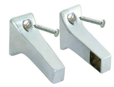 EZ-FLO Chrome Towel Bar Bracket with Concealed Screw 