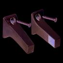Chrome Towel Bar Bracket with Exposed Screw 