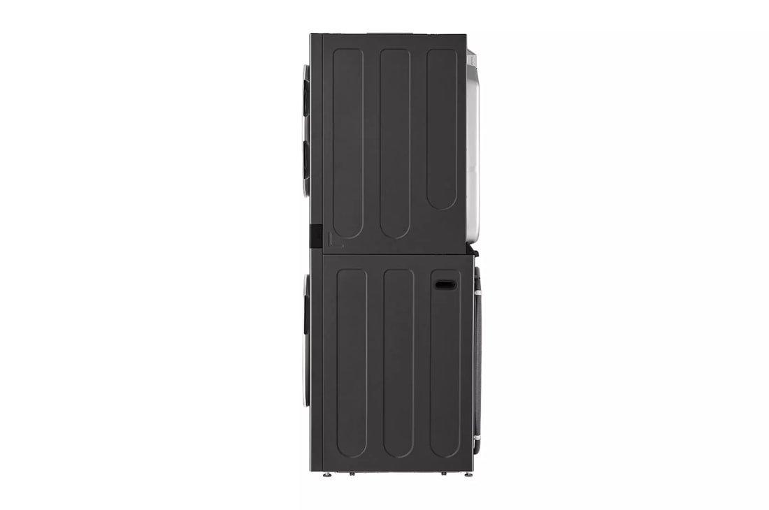 LG Black Steel 27 in. 120V 7.4 cu. ft. Gas Combination Washer & Dryers 