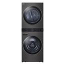 27 in. 240V 7.4 cu. ft. Electric Combination Washer & Dryers in Black Steel