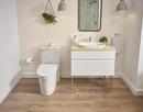 American Standard White 1.28 gpf Elongated Floor Mount Two Piece Toilet 