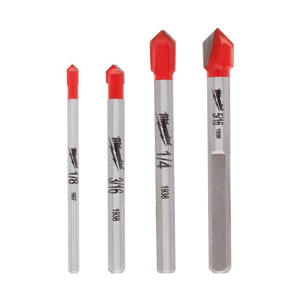 Milwaukee&reg; 1/8 - 5/16 in. SDS-Max Drill Bit 4-Piece 