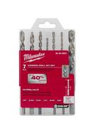 1/8 - 1/2 x 1/4 in. Hex Masonry Drill Bit 7-Piece