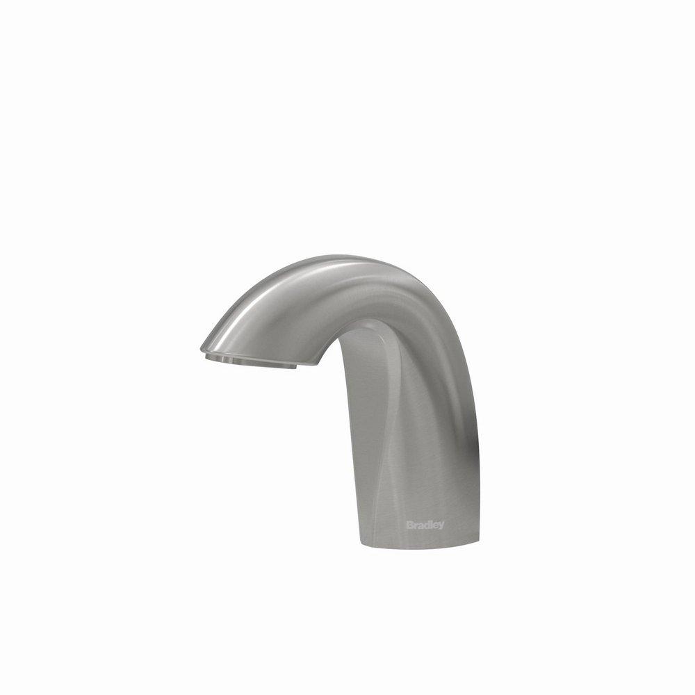Bradley Corporation Brushed Stainless 70.5 oz. Deck Mount Cast Brass and Plastic Soap Dispenser 