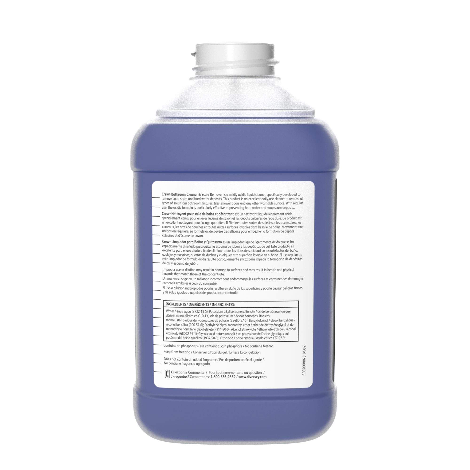 Diversey Purple Bathroom Cleaner and Scale Remover 