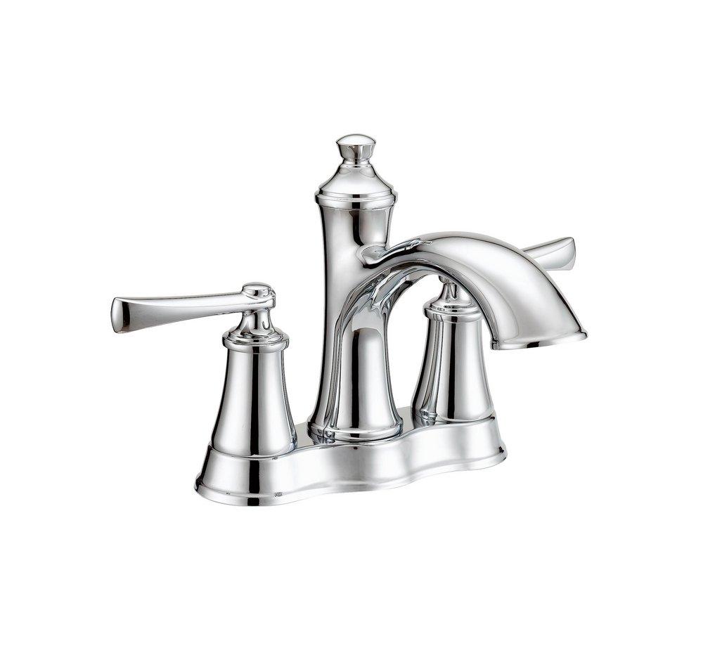 PROFLO&reg; Chrome Two Handle Bathroom Sink Faucet 