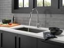 Delta Faucet Lumicoat&reg; Arctic Stainless Single Handle Pull Down Kitchen Faucet 