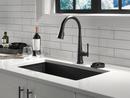 Delta Faucet Matte Black Single Handle Pull Down Touch Activated Kitchen Faucet 