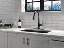 Delta Faucet Matte Black Single Handle Pull Down Touch Activated Kitchen Faucet 