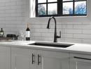 Delta Faucet Matte Black Single Handle Pull Down Touch Activated Kitchen Faucet 
