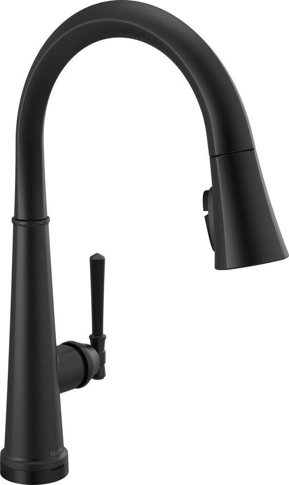 Delta Faucet Matte Black Single Handle Pull Down Touch Activated Kitchen Faucet 