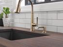 Delta Faucet Lumicoat Champagne Bronze Single Handle Pull Down Kitchen Faucet 