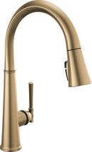 Single Handle Pull Down Kitchen Faucet in Lumicoat™ Champagne Bronze