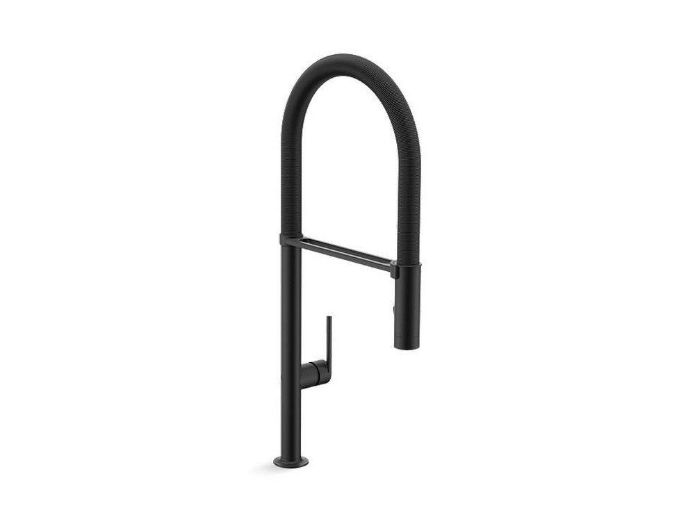 Kallista Matte Black Pull Down Kitchen Faucet 