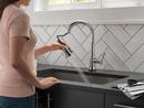 Delta Faucet Lumicoat Arctic Stainless Single Handle Pull Down Touch Activated Kitchen Faucet 