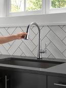 Delta Faucet Lumicoat Arctic Stainless Single Handle Pull Down Touch Activated Kitchen Faucet 