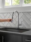 Delta Faucet Lumicoat Arctic Stainless Single Handle Pull Down Touch Activated Kitchen Faucet 