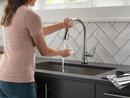 Delta Faucet Lumicoat Arctic Stainless Single Handle Pull Down Touch Activated Kitchen Faucet 