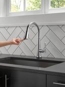 Delta Faucet Lumicoat Arctic Stainless Single Handle Pull Down Touch Activated Kitchen Faucet 