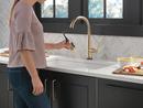 Delta Faucet Lumicoat Champagne Bronze Single Handle Pull Down Touch Activated Kitchen Faucet 