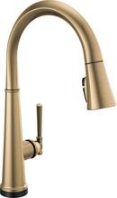Single Handle Pull Down Kitchen Faucet with Touch Activation in Lumicoat™ Champagne Bronze