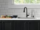 Delta Faucet Matte Black Single Handle Pull Down Kitchen Faucet 
