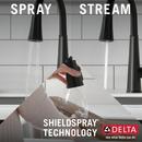 Delta Faucet Matte Black Single Handle Pull Down Kitchen Faucet 