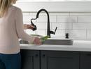 Delta Faucet Matte Black Single Handle Pull Down Kitchen Faucet 