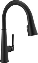 Delta Faucet Matte Black Single Handle Pull Down Kitchen Faucet 