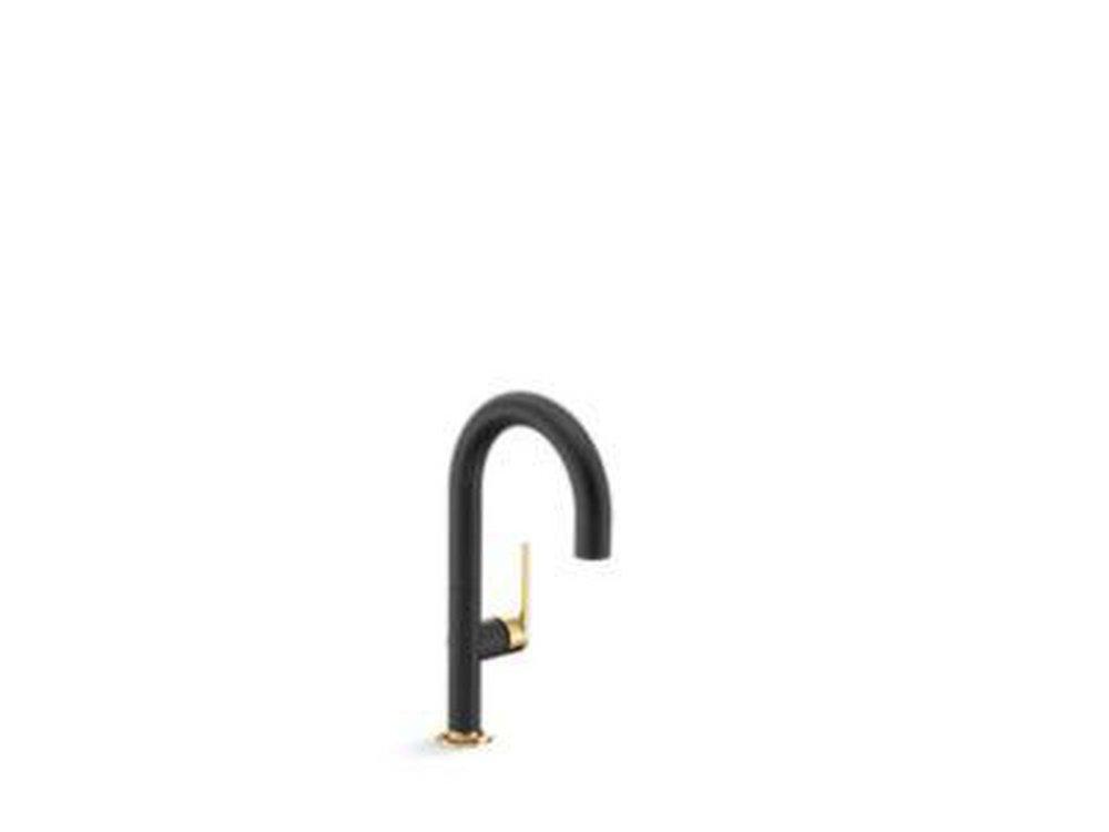 Kallista Matte Black Single Handle Lever Bar Faucet 