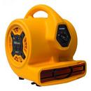 1/5 HP 800 CFM 2.0 Amps 3-Speed Mini Mighty Centrifugal Air Mover with Built-in Power Outlets for Daisy Chain in Yellow 
