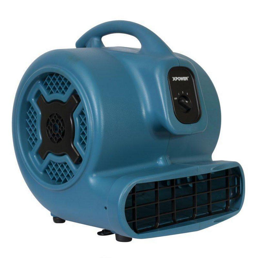 1 HP 3600 CFM 8.5 Amp 3-Speed Centrifugal Air Mover in Blue 