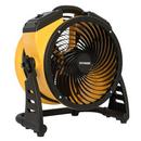 69 Watt 1100 CFM 0.6 Amp 4-Speed 11 in Axial Air Circulator Fan with Built-in 3-Hour Timer in Yellow 