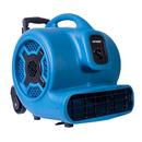 3/4 HP 3200 CFM 7.5 Amps 3-Speed Centrifugal Air Mover with Telescopic Handle & Wheels in Blue