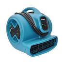 1/3 HP 2400 CFM 3.8 Amps 3-Speed Centrifugal Air Mover with Built-in GFCIPowerOutlets for Daisy Chain in Blue
