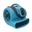 1/3 HP 2400 CFM 3.8 Amps 3-Speed Centrifugal Air Mover with Built-in GFCIPowerOutlets for Daisy Chain in Blue 