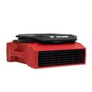 1/3 HP 1050 CFM 2.8 Amp Professional Low Profile Air Mover with Built-in Power Outlets for Daisy Chain in Red 
