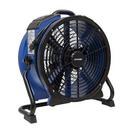 1/3 HP 3600 CFM 2.8 Amp Variable Speed 18 in SealedMotor Hi-Temp Axial Air Mover with Built-in Power Outlets for Daisy Chain & 3-Hour Timer in Blue