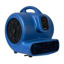 3/4 HP 3200 CFM 7.5 Amps 3-Speed Centrifugal Air Mover with 3-Hour Timer & Washable Filter Kit in Blue 
