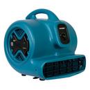1/3 HP 2400 CFM 3.8 Amps 3-Speed Centrifugal Air Mover with Built-in Power Outlets for Daisy Chain in Blue 