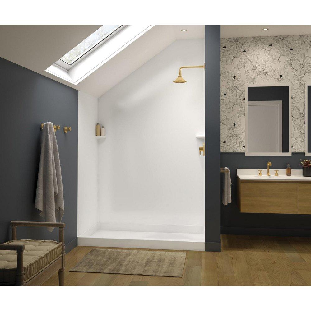 36 x 96 in. 3 Paner Shower Wall Kit with Soap Dish 