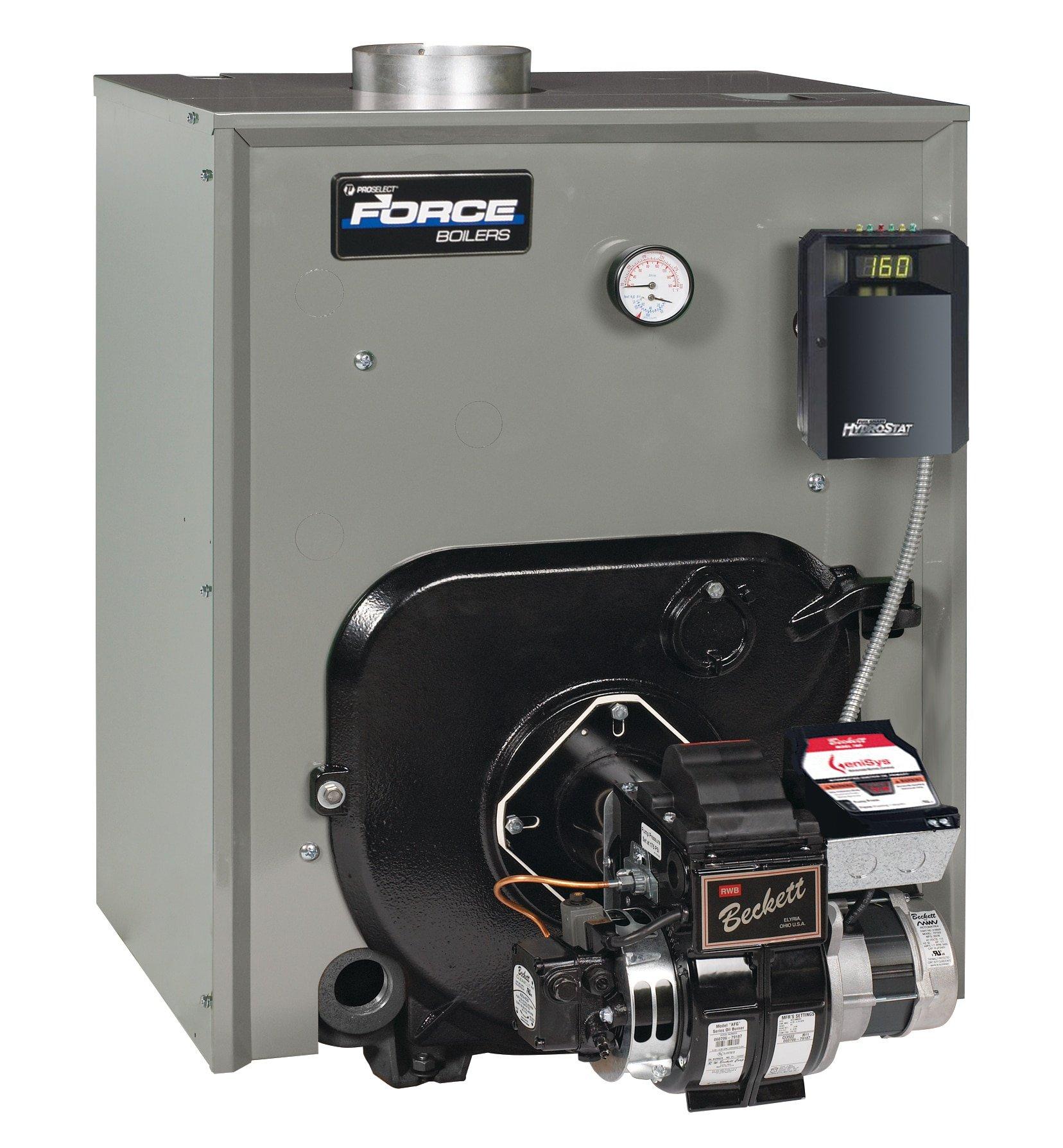 PROSELECT&reg; Force Boilers Silver Residential Oil Boiler 